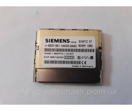 Картка пам'яті для Simatic S7300 6ES7951-1AK00-0AA0 1Mб, б/в