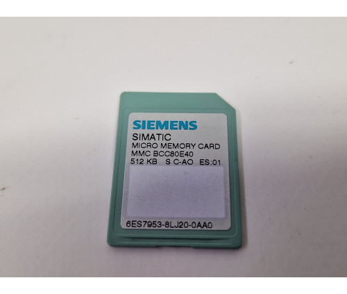 6ES7 953-8LJ20-0AA0, 512кВ SIEMENS Карта пам'яті, б/в